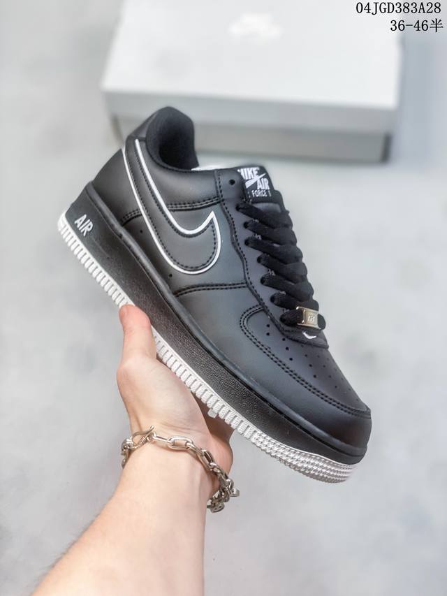 公司级带半码 耐克nike Air Force 1 Low 空军一号低帮休闲板鞋 打造纯正空军版型#专注外贸渠道 全掌内置蜂窝气垫 #原盒配件 原厂中底钢印、拉