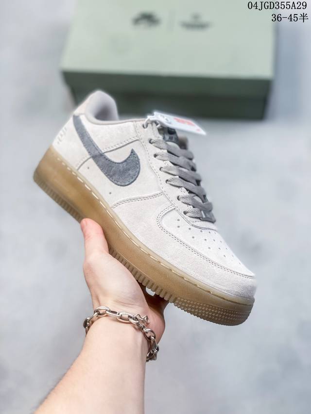 公司级带半码 耐克nike Air Force 1 Low 空军一号低帮休闲板鞋 打造纯正空军版型#专注外贸渠道 全掌内置蜂窝气垫 #原盒配件 原厂中底钢印、拉