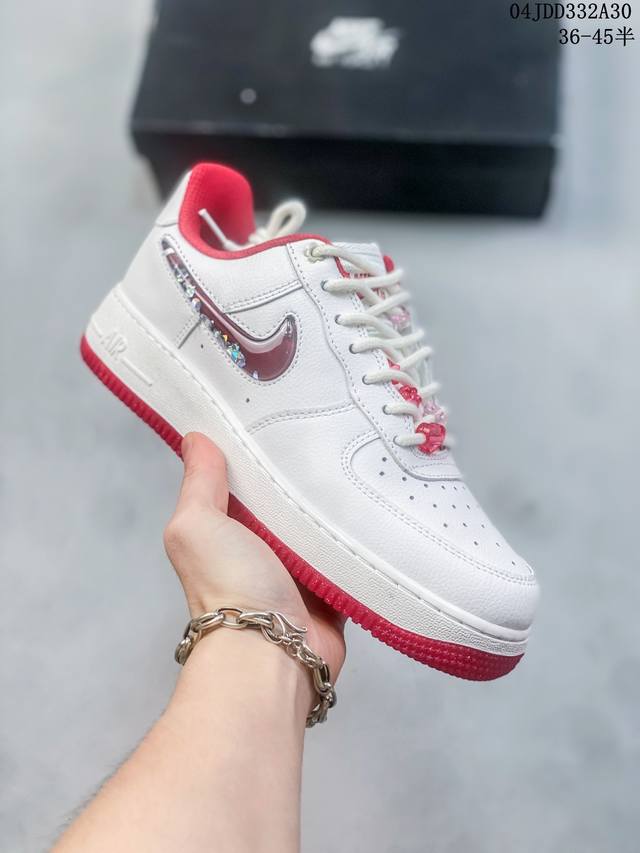 公司级带半码 耐克nike Air Force 1 Low 空军一号低帮休闲板鞋 打造纯正空军版型#专注外贸渠道 全掌内置蜂窝气垫 #原盒配件 原厂中底钢印、拉