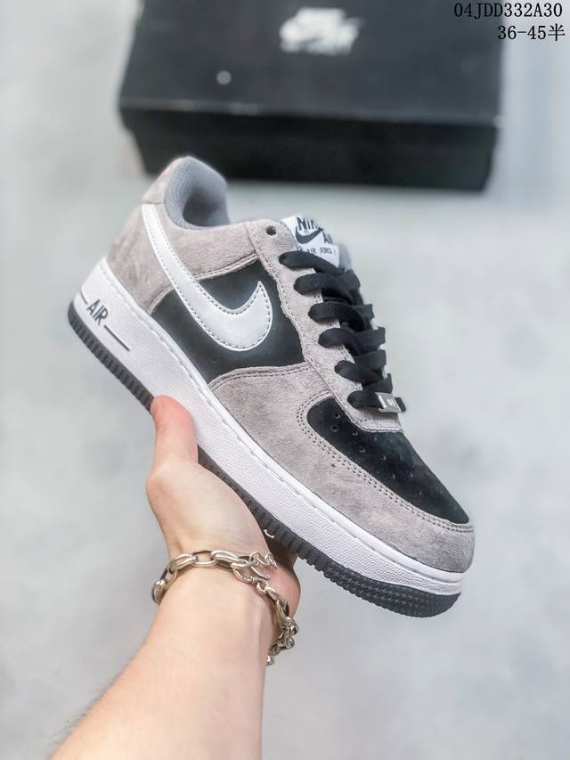 公司级带半码 耐克nike Air Force 1 Low 空军一号低帮休闲板鞋 打造纯正空军版型#专注外贸渠道 全掌内置蜂窝气垫 #原盒配件 原厂中底钢印、拉