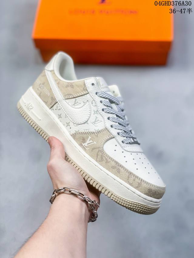 公司级带半码 耐克nike Air Force 1 Low 空军一号低帮休闲板鞋 打造纯正空军版型#专注外贸渠道 全掌内置蜂窝气垫 #原盒配件 原厂中底钢印、拉