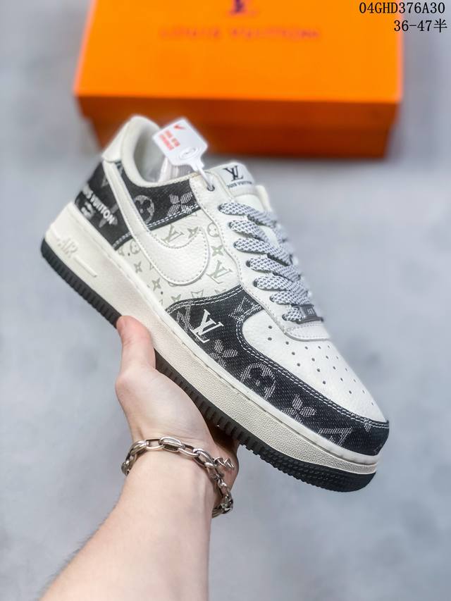 公司级带半码 耐克nike Air Force 1 Low 空军一号低帮休闲板鞋 打造纯正空军版型#专注外贸渠道 全掌内置蜂窝气垫 #原盒配件 原厂中底钢印、拉