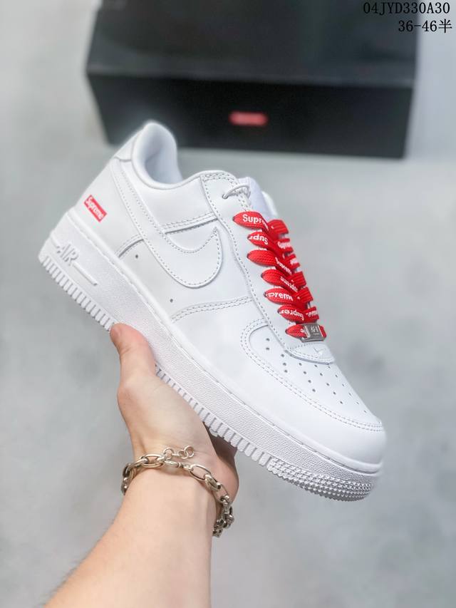 公司级带半码 耐克nike Air Force 1 Low 空军一号低帮休闲板鞋 打造纯正空军版型#专注外贸渠道 全掌内置蜂窝气垫 #原盒配件 原厂中底钢印、拉