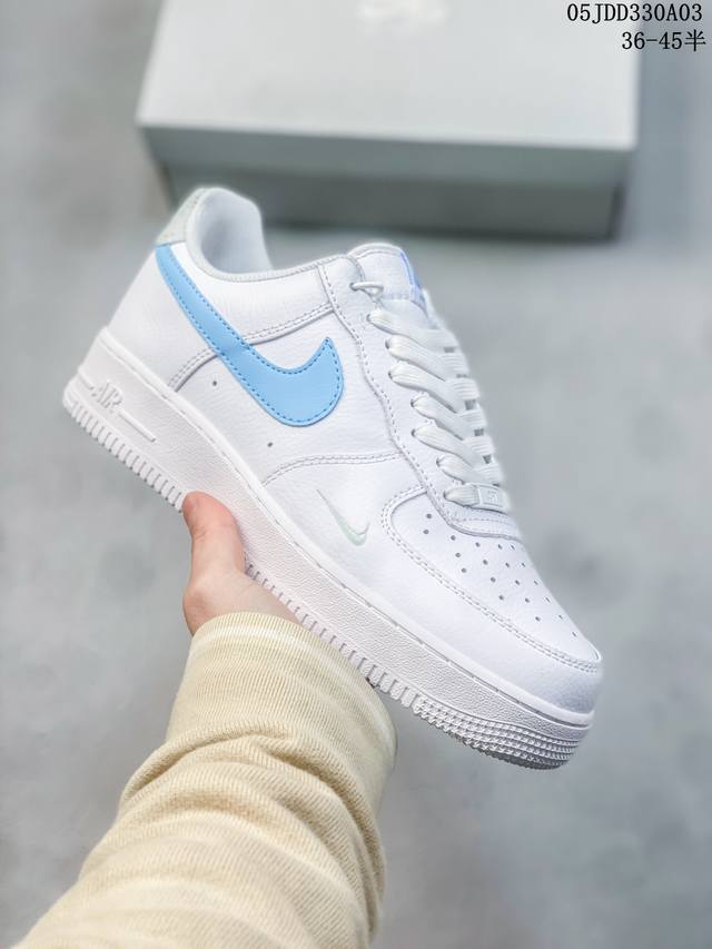 公司级带半码 耐克nike Air Force 1 Low 空军一号低帮休闲板鞋 打造纯正空军版型#专注外贸渠道 全掌内置蜂窝气垫 #原盒配件 原厂中底钢印、拉