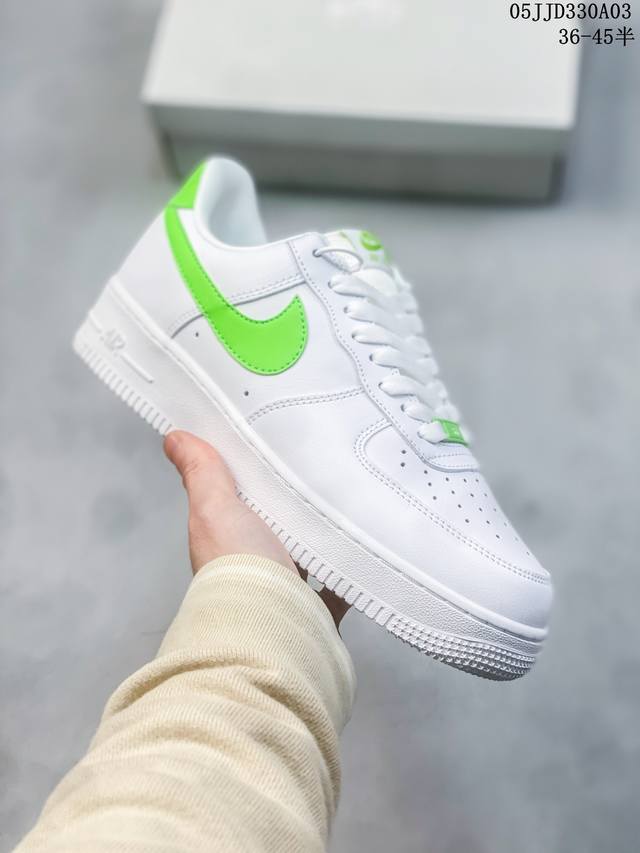 公司级带半码 耐克nike Air Force 1 Low 空军一号低帮休闲板鞋 打造纯正空军版型#专注外贸渠道 全掌内置蜂窝气垫 #原盒配件 原厂中底钢印、拉