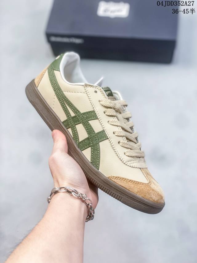 亚瑟士onitsuka Tiger Tokuten 鬼家虎 德训低帮休闲板鞋 1183C086 250 鞋款灵感来源于80年代的室内用鞋,T-Toe 前足补强设