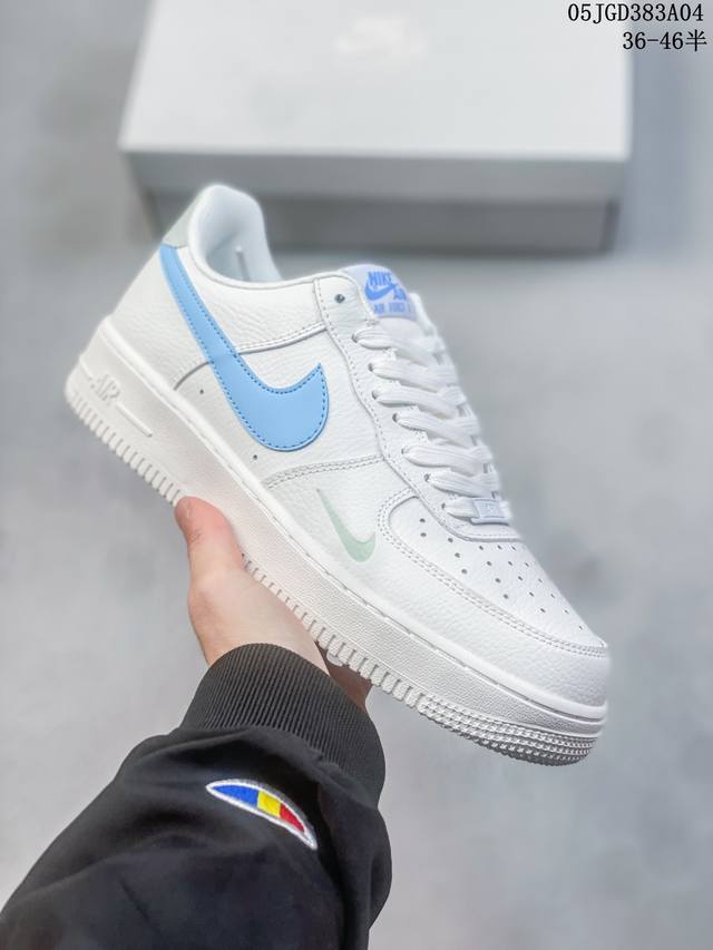 公司级带半码 耐克nike Air Force 1 Low 空军一号低帮休闲板鞋 打造纯正空军版型#专注外贸渠道 全掌内置蜂窝气垫 #原盒配件 原厂中底钢印、拉