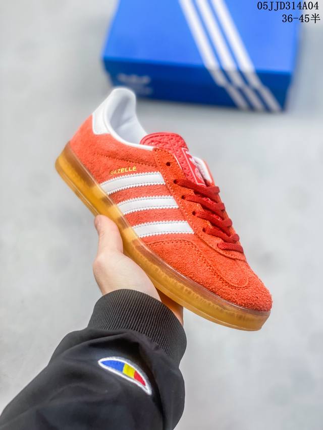 真标带半码！ 阿迪达斯 三叶草adidas Samba Vegan Og桑巴舞系列绅士德训足球风百搭低帮休闲运动板鞋 Id：05Jjd314A05