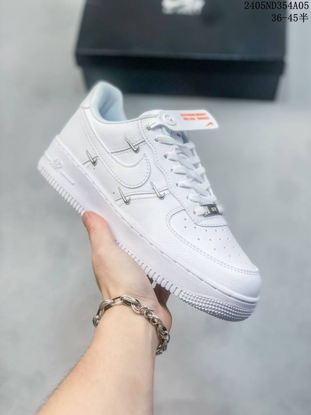 公司级带半码 耐克nike Air Force 1 Low 空军一号低帮休闲板鞋 打造纯正空军版型#专注外贸渠道 全掌内置蜂窝气垫 #原盒配件 原厂中底钢印、拉