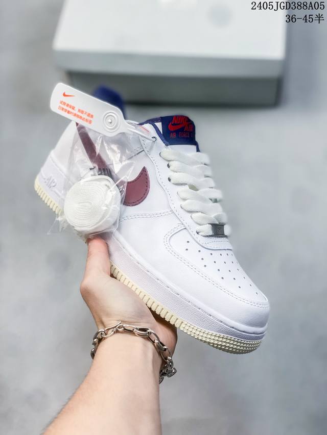 公司级带半码 耐克nike Air Force 1 Low 空军一号低帮休闲板鞋 打造纯正空军版型#专注外贸渠道 全掌内置蜂窝气垫 #原盒配件 原厂中底钢印、拉