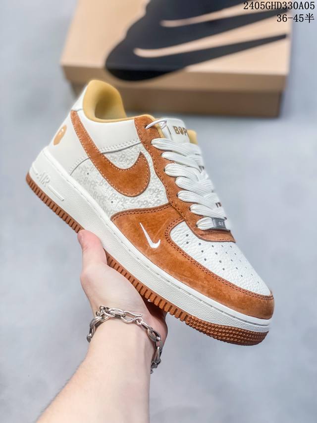 公司级带半码 耐克nike Air Force 1 Low 空军一号低帮休闲板鞋 打造纯正空军版型#专注外贸渠道 全掌内置蜂窝气垫 #原盒配件 原厂中底钢印、拉