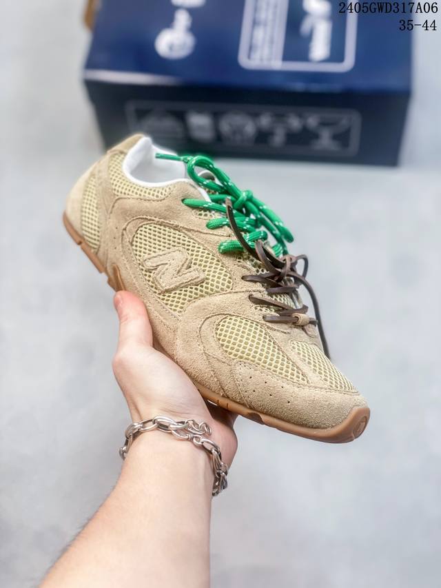 纯原miu Miu X New Balance 新百伦 缪缪联名款复古休闲鞋 5E165E_3D8C_F0009_F_Bd05 真正原厂数据开发 正确卡色皮料冲