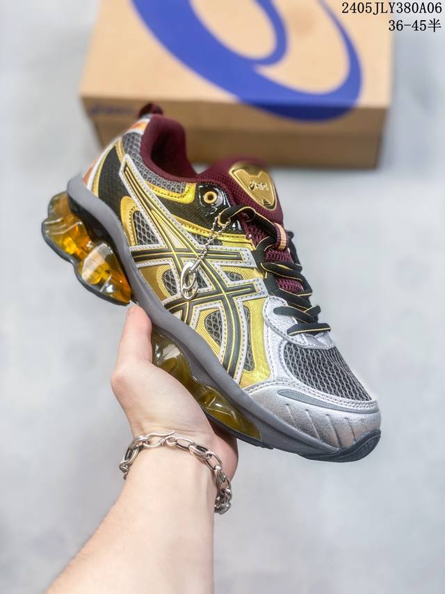 Asics亚瑟士gel-Quantum Kinetic银棕耐磨低帮跑步鞋1203A270-021 尺码：36-45半 05Jly380A06