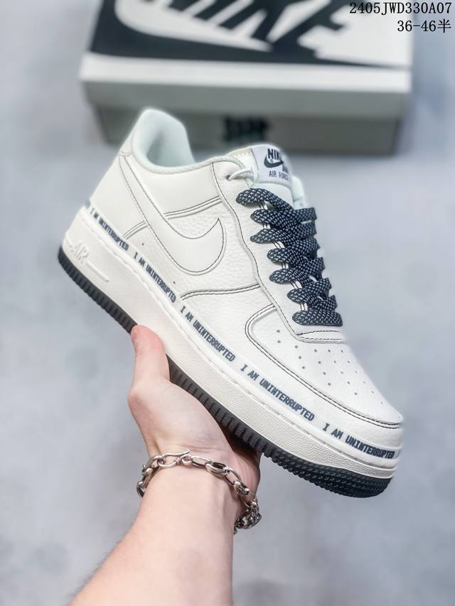 公司级带半码 耐克nike Air Force 1 Low 空军一号低帮休闲板鞋 打造纯正空军版型#专注外贸渠道 全掌内置蜂窝气垫 #原盒配件 原厂中底钢印、拉