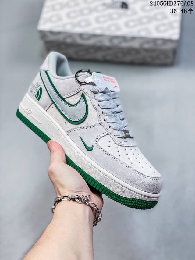 海外限量发售！公司级nike Air Force 1 '07 Low “Supreme滑板系列--米灰” 空军一号 低帮 运动鞋 休闲鞋 折边针车 工艺难度大