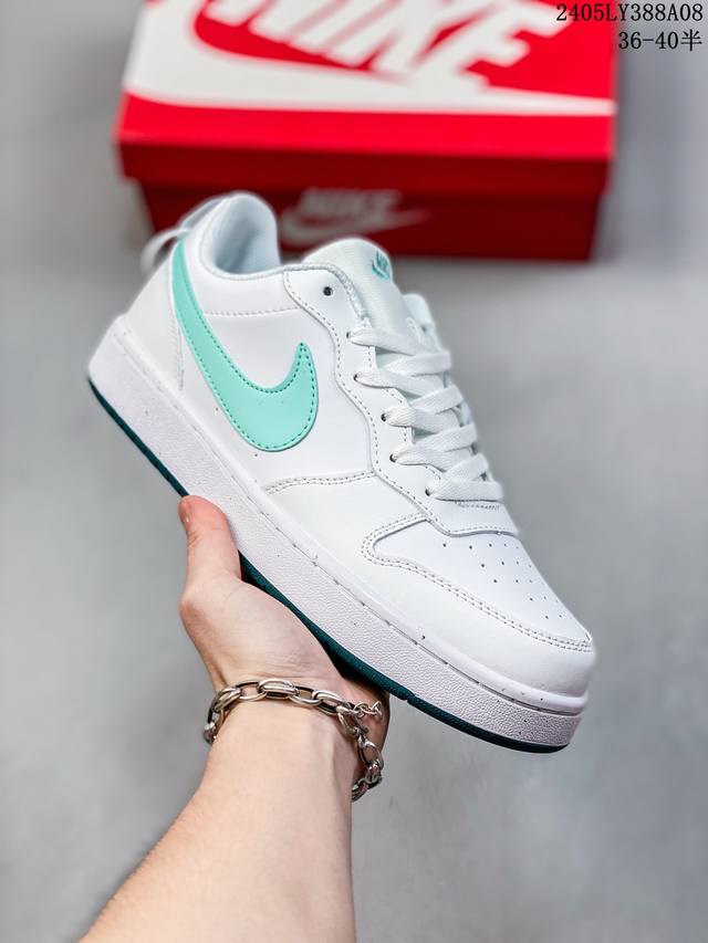 Nike Court Borough Low2 新款经典复古女子小白板鞋 Bq5448-017 尺码36-40半 05Ly388A08