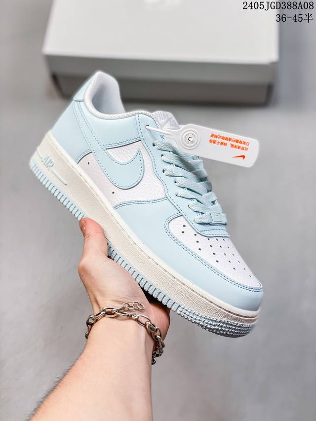 公司级带半码 耐克nike Air Force 1 Low 空军一号低帮休闲板鞋 打造纯正空军版型#专注外贸渠道 全掌内置蜂窝气垫 #原盒配件 原厂中底钢印、拉