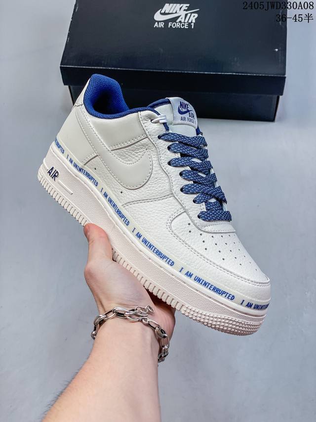 公司级带半码 耐克nike Air Force 1 Low 空军一号低帮休闲板鞋 打造纯正空军版型#专注外贸渠道 全掌内置蜂窝气垫 #原盒配件 原厂中底钢印、拉