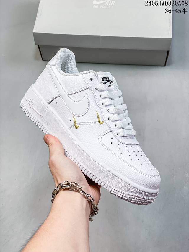 公司级带半码 耐克nike Air Force 1 Low 空军一号低帮休闲板鞋 打造纯正空军版型#专注外贸渠道 全掌内置蜂窝气垫 #原盒配件 原厂中底钢印、拉