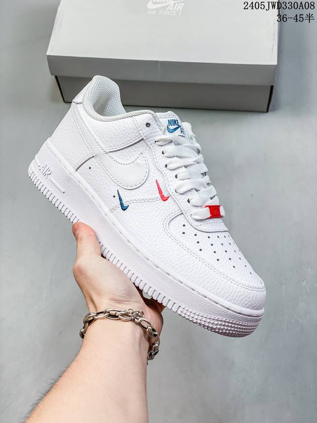 公司级带半码 耐克nike Air Force 1 Low 空军一号低帮休闲板鞋 打造纯正空军版型#专注外贸渠道 全掌内置蜂窝气垫 #原盒配件 原厂中底钢印、拉