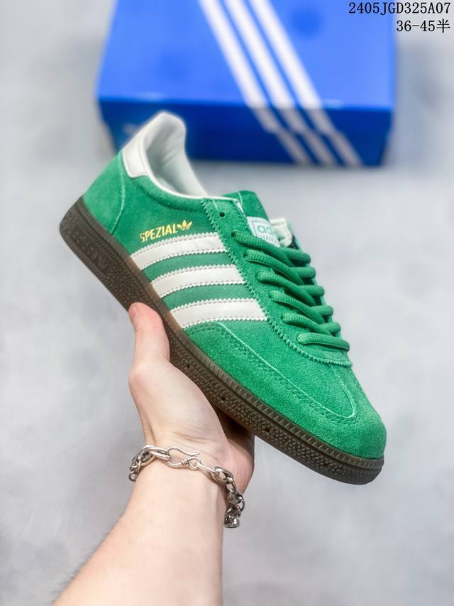 阿迪达斯三叶草adidas Originals Samba Vegan Og”Spd“桑巴舞系列绅士德训足球风百搭低帮休闲运动板鞋 36 36.5 37 38