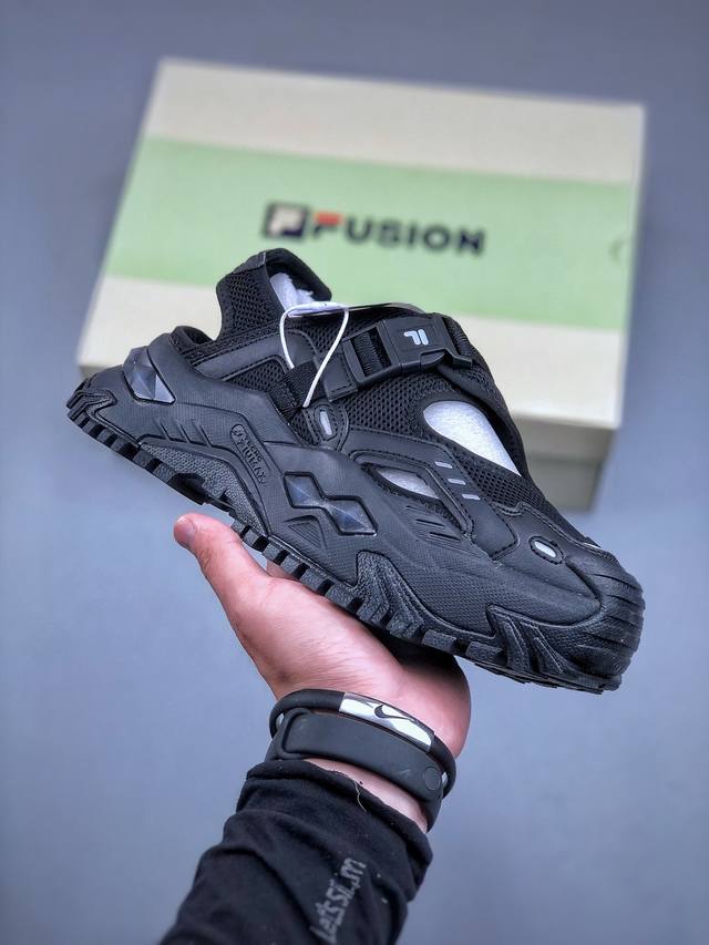 K Fila Fusion 斐乐潮牌厚底硬糖凉鞋 T12W421403Fbk尺码35-40