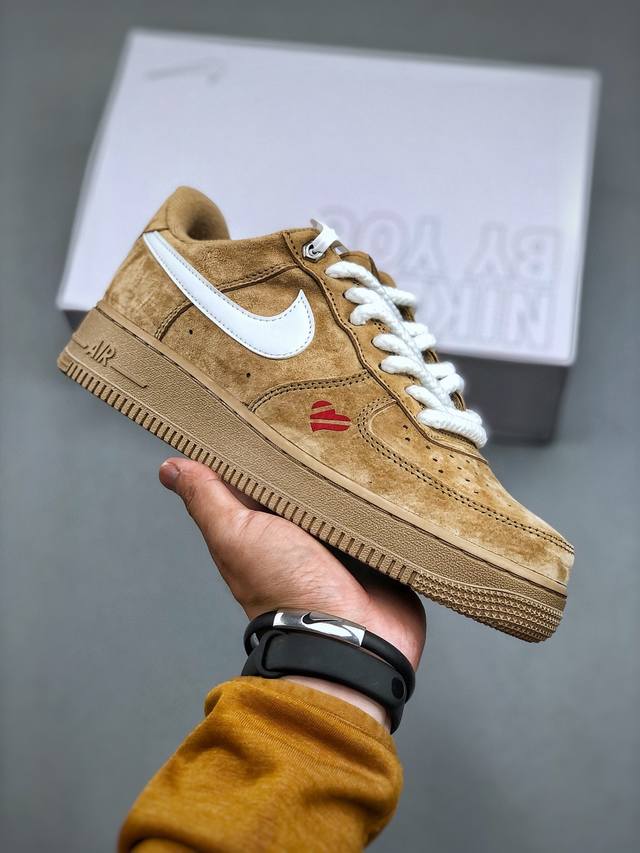 Nike Air Force 1 Low 07 麻绳小麦白钩原楦头原纸板 打造纯正低帮空军版型专注外贸渠道 全掌内置蜂窝气垫 原盒配件 原厂中底钢印、拉帮完美