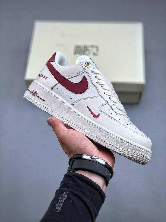 K Nike Air Force 1 Low 07 字母白红 原楦头原纸板 打造纯正低帮空军版型专注外贸渠道 全掌内置蜂窝气垫 原盒配件 原厂中底钢印、拉帮完美