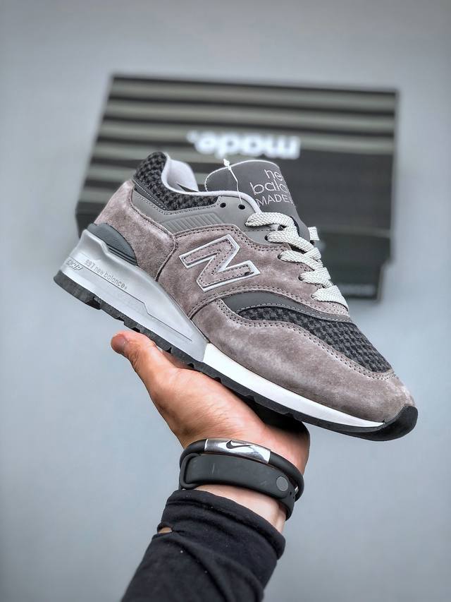 今日福利特价 New Balance M997系列 美潮高端原装原装套楦 真正的正品修长鞋型 早期外围实体充正案例无数，外贸客户指定订单前后掌分段组合大底 内置