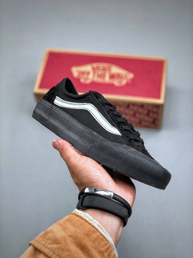 Vans Style 36 Cecon Sf 包头黑武士 新版翻盖鞋盒 重磅回归 权志龙包头杀人鲸 低帮硫化休闲板鞋 安纳海姆手工工艺 加入当下火爆的杀人鲸半月