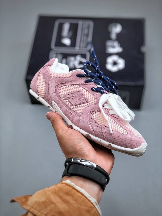 意大利奢侈品牌 缪缪miu Miuxnb新百伦new Balance 530Sl系列低帮经典复古休闲运动慢跑鞋“联名浅灰海军蓝鞋带”5E165E_ C_F000