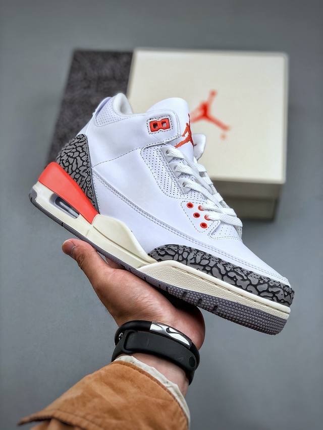 Nike Wmns Air Jordan 3 Retro Georgia Peach Cosmic Clay 迈克尔 乔丹aj3代中帮复古休闲运动文化篮球鞋“白