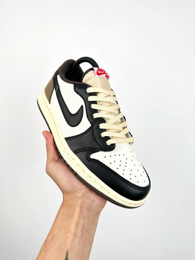 终端放货 B版 Air Jordan Aj1 Low Og 低帮 摩卡小倒钩 Cq4277-105 外贸特供批次 新配色不断更新开发 市场中端王者 全套原纸板楦