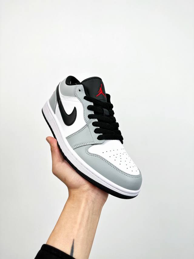 终端放货 B版 头层最高工艺nike Air Jordan 1 Low 黑粉白无原鞋不开发 原厂内置气垫魔块 A模大底 头层小牛皮 鞋舌aj原厂专用牛津布+Aj