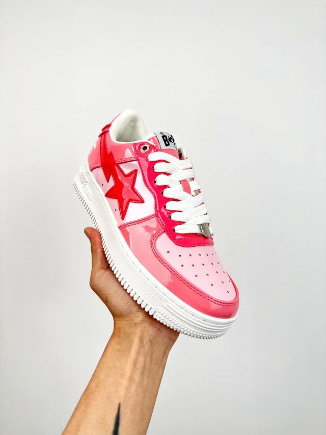 终端放货 Bape X Air Force 1 Sta Low 灰白漆皮 空军一号低帮经典百搭休闲运动板鞋 独家私模 经典猿人头设计 纯正版型 海玻璃鞋垫 内置