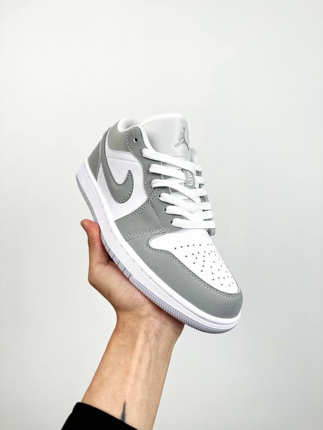 终端放货 B版 头层最高工艺nike Air Jordan 1 Low 黑粉白无原鞋不开发 原厂内置气垫魔块 A模大底 头层小牛皮 鞋舌aj原厂专用牛津布+Aj