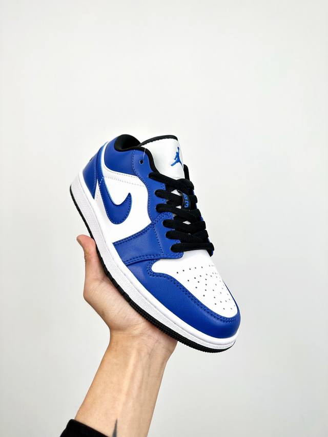 终端放货 B版 头层最高工艺nike Air Jordan 1 Low 黑粉白无原鞋不开发 原厂内置气垫魔块 A模大底 头层小牛皮 鞋舌aj原厂专用牛津布+Aj