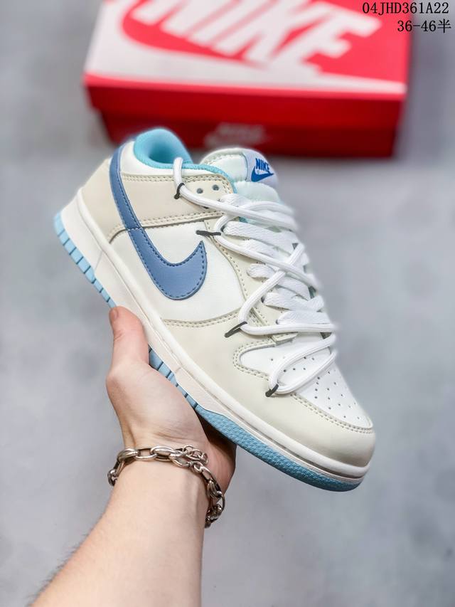 公司级头层真标带半码 耐克nike Sb Dunk Low Pro绑带扣篮系列复古低帮休闲运动滑板板鞋。采用脚感柔软舒适zoomair气垫，有效吸收滑板等极限运