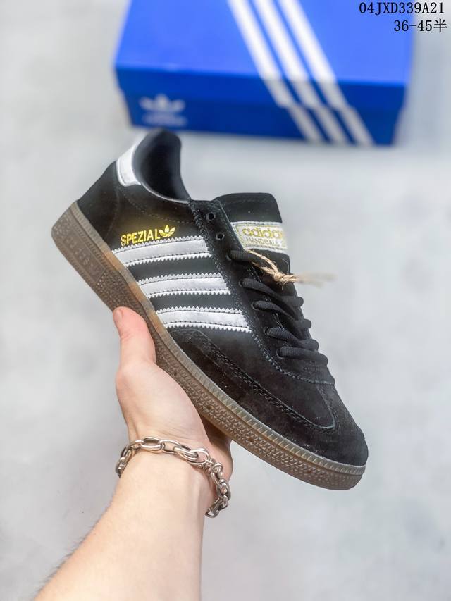 阿迪达斯三叶草adidas Originals Samba Vegan Og”Spd“桑巴舞系列绅士德训足球风百搭低帮休闲运动板鞋 04Jxd339A22