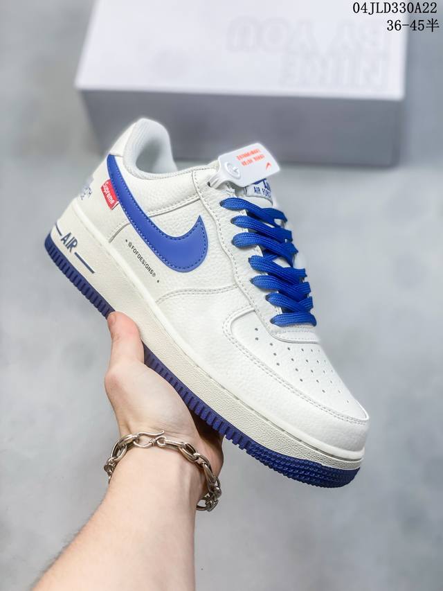 公司级带半码 耐克nike Air Force 1 Low 空军一号低帮休闲板鞋 打造纯正空军版型#专注外贸渠道 全掌内置蜂窝气垫 #原盒配件 原厂中底钢印、拉