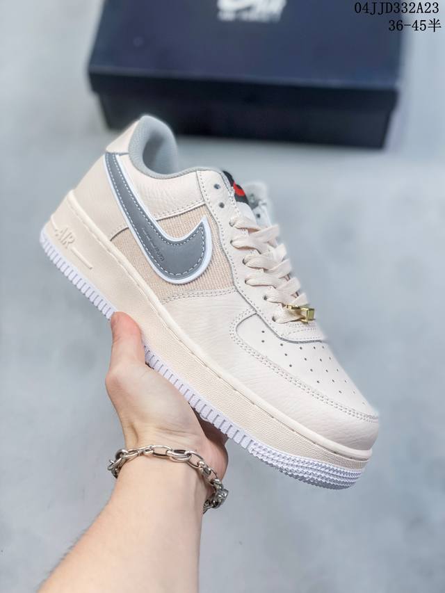 公司级带半码 耐克nike Air Force 1 Low 空军一号低帮休闲板鞋 打造纯正空军版型#专注外贸渠道 全掌内置蜂窝气垫 #原盒配件 原厂中底钢印、拉