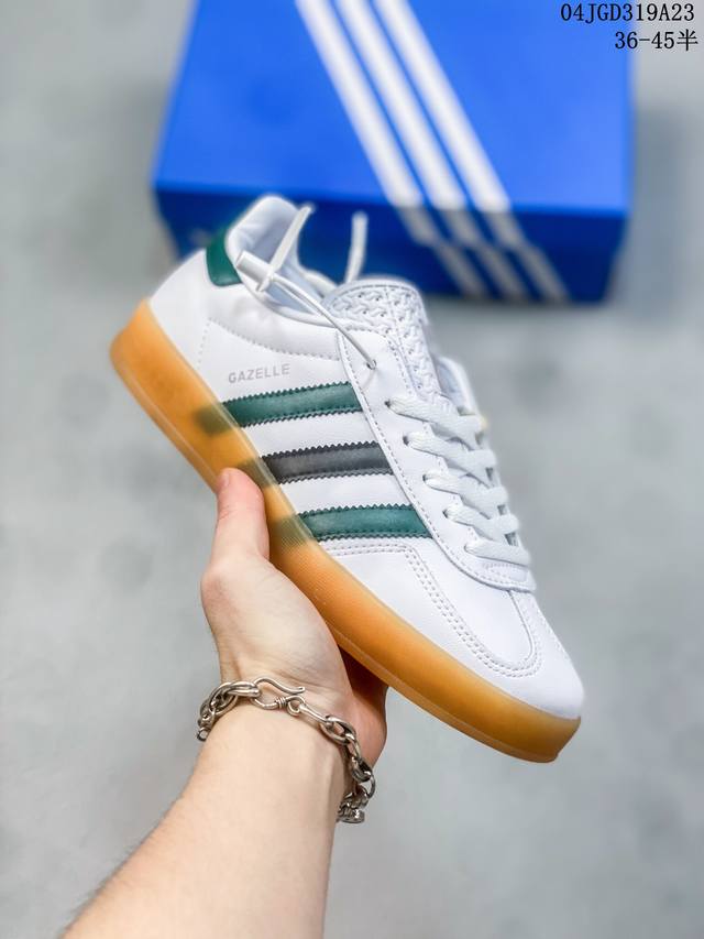 公司级带半码 Adidas阿迪达斯男女鞋三叶草gazelle德训鞋复古男女鞋板鞋ig3677尺码36-45半 04Jgd319A23