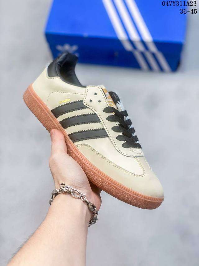 Adidas三叶草男女鞋 Samba Og 德训鞋运动休闲鞋板鞋 Id2047 尺码：36-45 编码：04Vy311A23