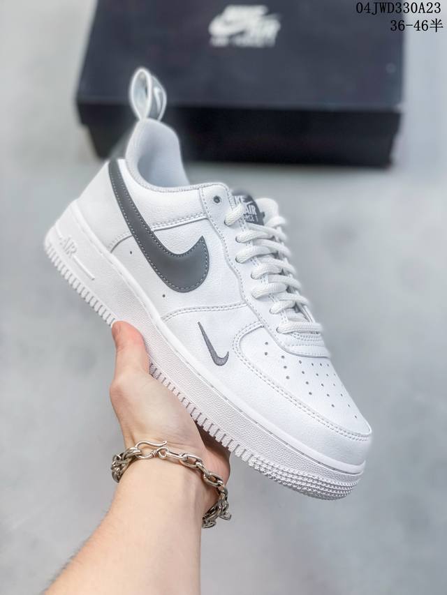 公司级带半码 耐克nike Air Force 1 Low 空军一号低帮休闲板鞋 打造纯正空军版型#专注外贸渠道 全掌内置蜂窝气垫 #原盒配件 原厂中底钢印、拉