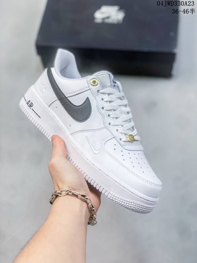 公司级带半码 耐克nike Air Force 1 Low 空军一号低帮休闲板鞋 打造纯正空军版型#专注外贸渠道 全掌内置蜂窝气垫 #原盒配件 原厂中底钢印、拉