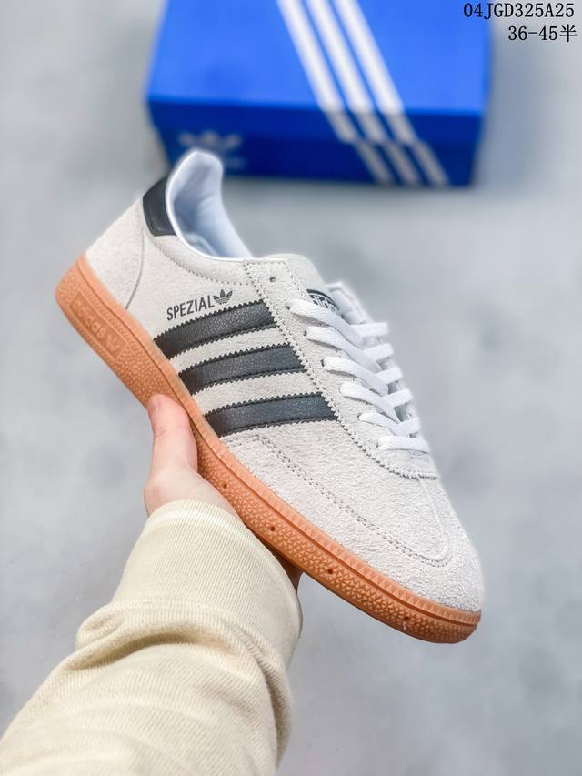 阿迪达斯三叶草adidas Originals Samba Vegan Og”Spd“桑巴舞系列绅士德训足球风百搭低帮休闲运动板鞋 36 36.5 37 38