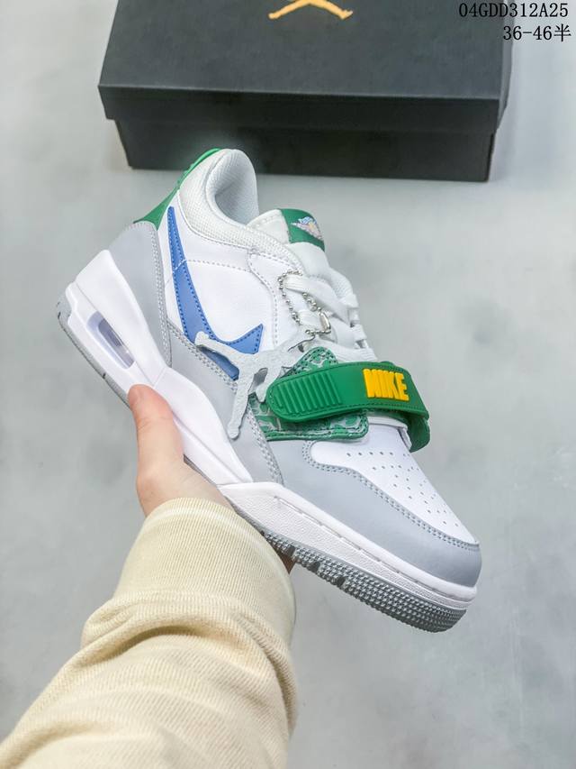 头层公司级真标耐克nike Air Jordan Legacy 312 Low”White Pine Green“乔丹最强三合一混合版本低帮文化休闲运动篮球鞋