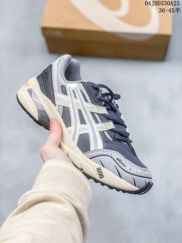 公司级装备充满未来感，日本专业跑鞋品牌 Asics 亚瑟士 Gel-1090 量子系列硅胶回弹休闲运动跑步鞋 货号 : 3A254-020 尺码:36 37 3