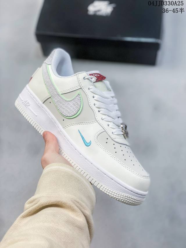 公司级带半码 耐克nike Air Force 1 Low 空军一号低帮休闲板鞋 打造纯正空军版型#专注外贸渠道 全掌内置蜂窝气垫 #原盒配件 原厂中底钢印、拉