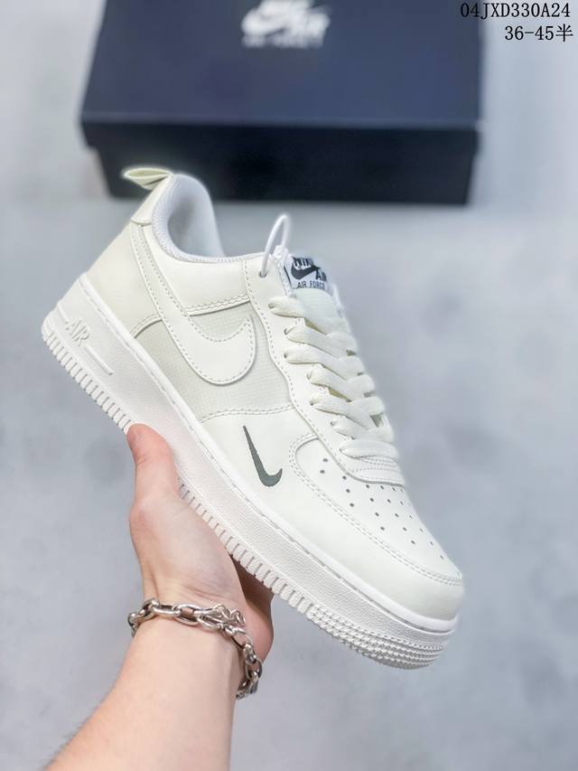 公司级带半码 耐克nike Air Force 1 Low 空军一号低帮休闲板鞋 打造纯正空军版型#专注外贸渠道 全掌内置蜂窝气垫 #原盒配件 原厂中底钢印、拉